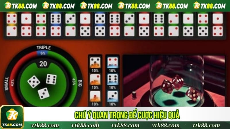 Chú ý quan trọng để cược hiệu quả