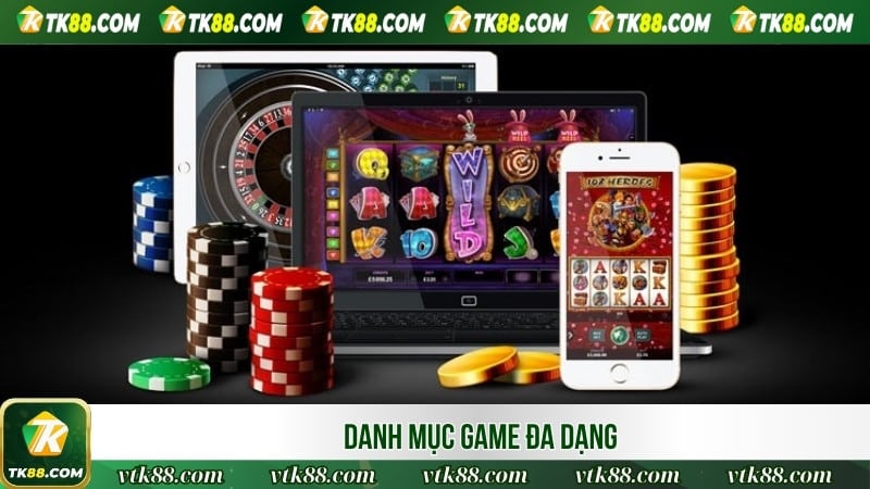 Danh mục game đa dạng