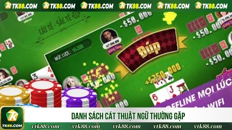 Danh sách cát thuật ngữ thường gặp