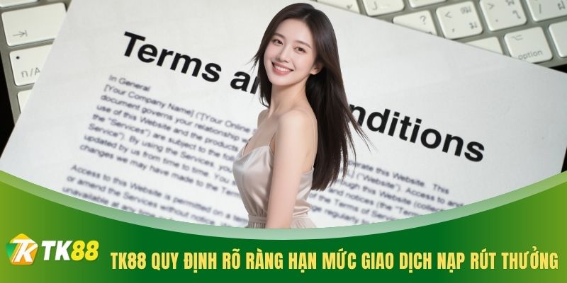 TK88 quy định rõ ràng hạn mức giao dịch nạp rút thưởng